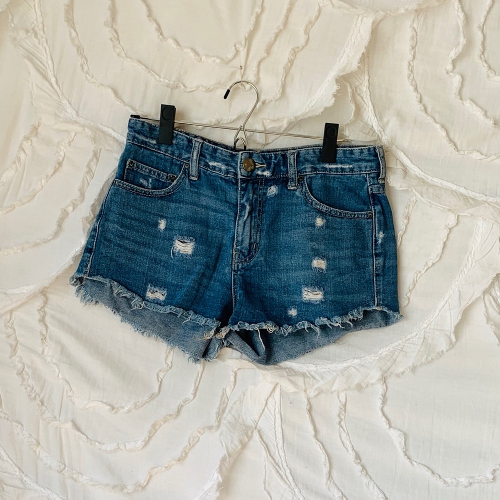 free people jean shorts!